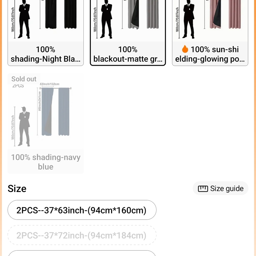 Blackout Curtain Panels - Black and Gray